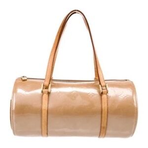 Louis Vuitton  Neutral Vernis Patent Leather Shoulder Bag